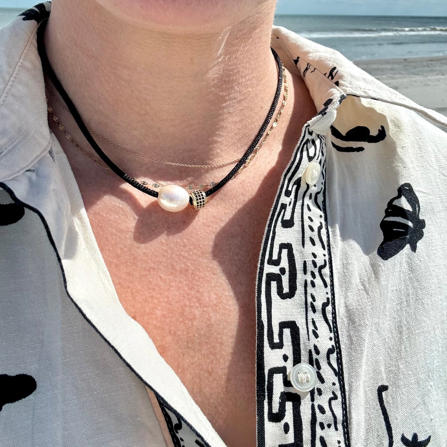 Black Pearl Necklace
